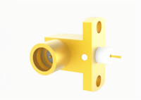 SMP Male 2-hole Flange Micro-strip Right Angle RF Connector
