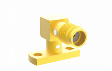 SMA Female Right Angle Flange Mount RF Connector Matched Pin φ0.4