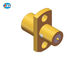 Gold Plated 2 Hole Flange Mount SMP RF Male Coax Connector