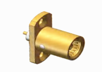 Brass Contact BMA Waterproof Female Straight RF Coaxial Connector for Microstrip Applications