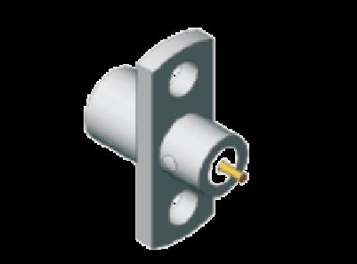 Stainless Steel SMP Male Half Detent Panel Mount SMP Plug 2 Hole Flange Mount Limited Detent Frequency Up To 18GHz