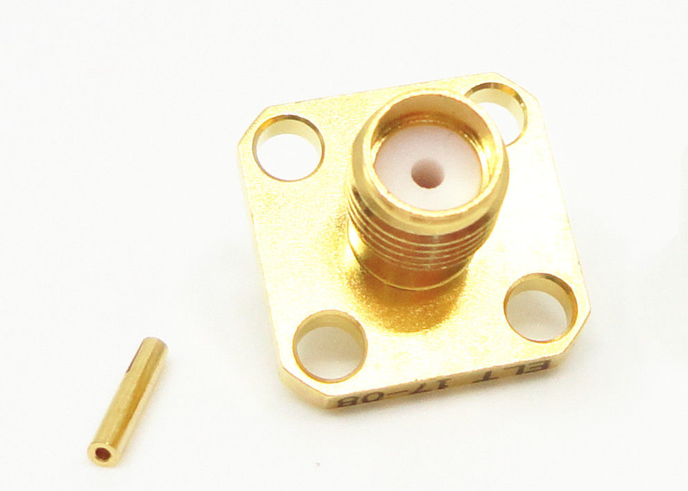 10 Connecteurs SMA Femelle 50 Ohm - Pour Câble RG178 1.37mm, Soudure