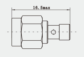 SMA Male Brass Gold Plated RF Connector For SFF-50-1.5-1/RG316 Cable