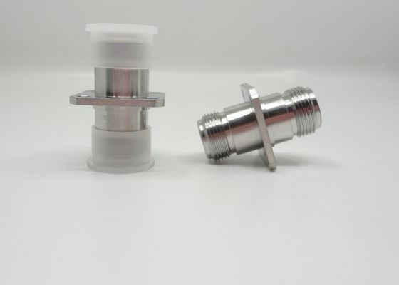Stainless Steel N Type Female to Female 4 Hole Flange Adapter 11GHz