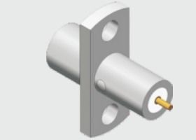 Stainless Steel SMP Male Plug 2 Hole Flange Mount Full Detent Microstrip Connector With Frequency Up To 18GHz