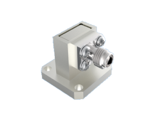 WR28 BJ320 Right Angle Waveguide to 2.92mm K Type Coaxial Adapter 26.4GHz-38GHz Ka Band Aerospace Grade RF Waveguide Coax Transition Connector