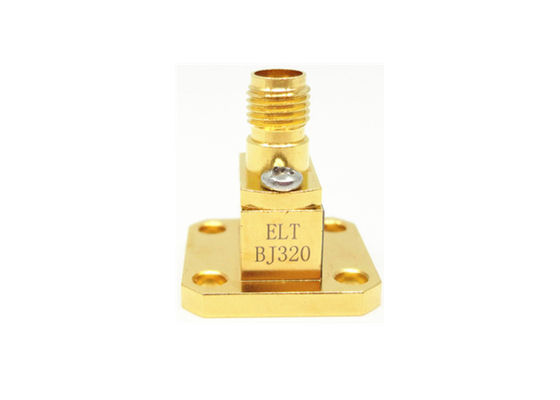 26.4GHz~40GHz WR28 BJ320 K 2.92mm Female End Launch Waveguide To Coax Adapter K/BJ320-KF1
