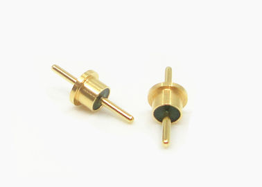Single Pin Straight Cut Flange Glass To Metal Seal Kovar Alloy Connectors JK3025-0.8