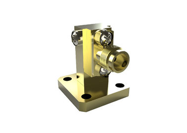 40GHz Waveguide To Coaxial Adapter WR28 K 2.92mm Brass Material Right Angle K/BJ320-KF