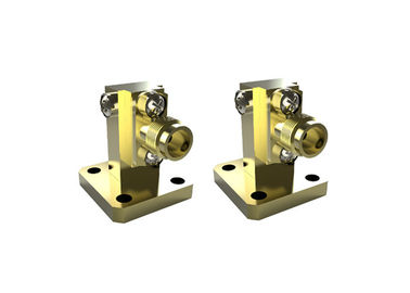 40GHz Waveguide To Coaxial Adapter WR28 K 2.92mm Brass Material Right Angle K/BJ320-KF