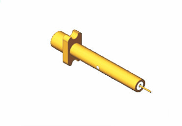 ROHS SMP Flanche enduite d'or pour homme Connecteur RF monté avec une surface convexe métallique longue