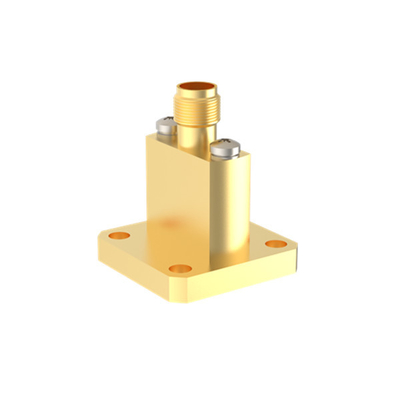 WR34 BJ260 à K2.92mm Femme Fin de lancement de l'onduleur à l'adaptateur de coax 21.7GHz~33GHz K/BJ260-KFE5