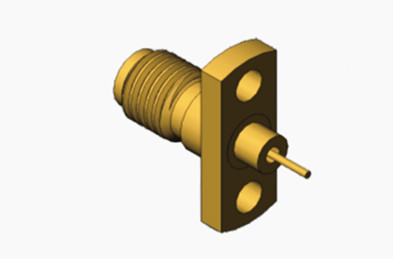 MSSM Femme 2 trous Flange RF connecteur coaxial longue bande