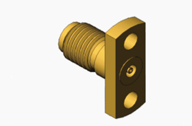 MSSM en laiton Femme à 2 trous, connecteur coaxial RF avec micro-bande