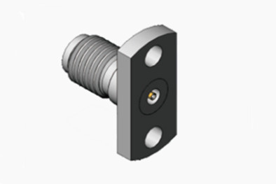 Matériau en acier inoxydable 50Ω MSSM Connecteur coaxial RF féminin avec bande de nickel enduit