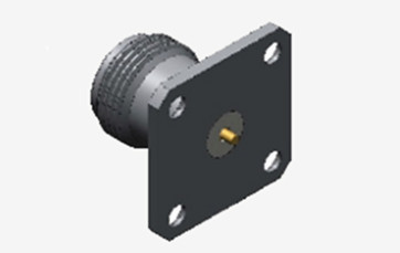 Connecteur coaxial RF féminin de type N à haute performance avec microstrip