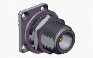 Couche de connecteur coaxial RF à paroi N, enduit de nickel