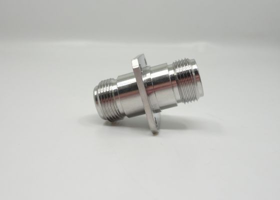 Acier inoxydable de type N monture de bride à 4 trous droite Adaptateur coaxial pour équipement