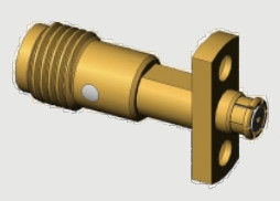 2 trous monture de la bride SMA Femme / Jack à SMP Adaptateur féminin / Jack jusqu'à 18 GHz