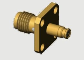 Adaptateurs SMA Femelle/Jack à Bride 4 trous vers SMP Femelle/Jack Jusqu'à 18 GHz