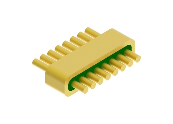 Connecteur de tête à 8 broches Kovar 4J29 DC hermétique à découpe droite pour la soudure MC-1766-JH