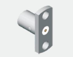 SMP en acier inoxydable, montage de panneau de détente à moitié mâle, montage de flange à 2 trous, montage de flange à frein limité jusqu'à 18 GHz