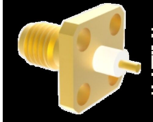 50 ohm SSMA RF Connector Range de fréquence mâle femelle DC à 18 GHz monture de bride pour la stabilité dans les systèmes de communication et de radar