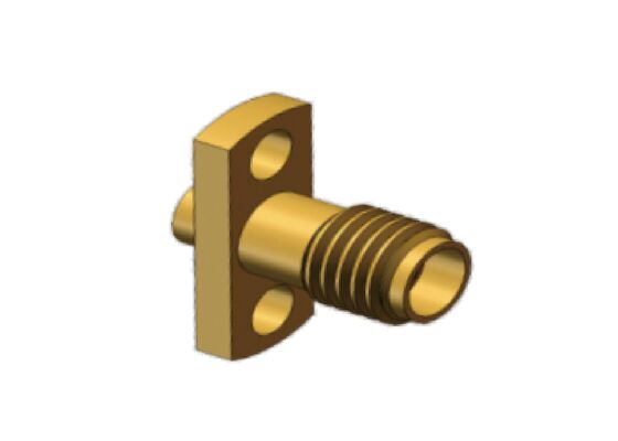 Câble de connecteur Coaxial RF à montage sur bride Mini SMA mâle SSMA 50Ω 18GHz, accouplement pour câble .086, RG405
