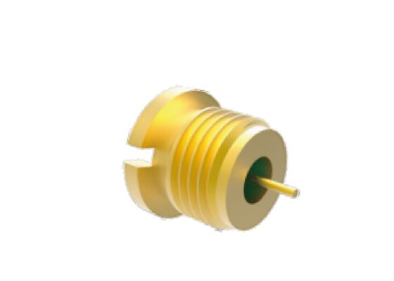 50Ω 40GHz SMP hermétiquement scellé connecteur à cloison à prise mâle connecteurs RF aérospatiaux à faible perte d'insertion