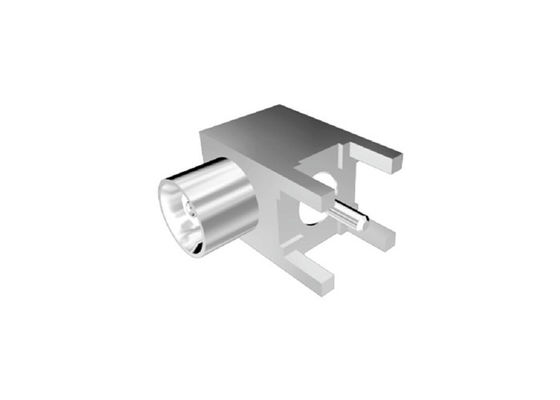 Connecteur à angle droit femelle du bâti rf de carte PCB de connecteur supérieur de la catégorie MCX rf