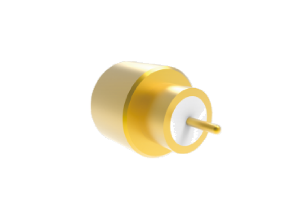 Prise SMPM hermétiquement scellée 50 Ω 40 GHz à détente complète pour soudure de PCB avec connecteurs RF aérospatiaux à broche OD 2,18 mm avec faible perte d'insertion