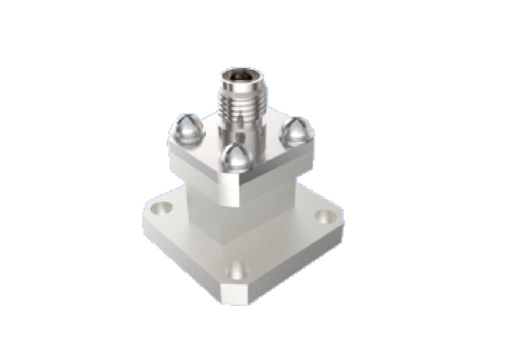Adaptateur de guide d'ondes BJ220/WR 42 vers Type K 2.92mm, connecteurs RF aérospatiaux à lancement final 18GHz ~ 26.5GHz, utilisant la bande K