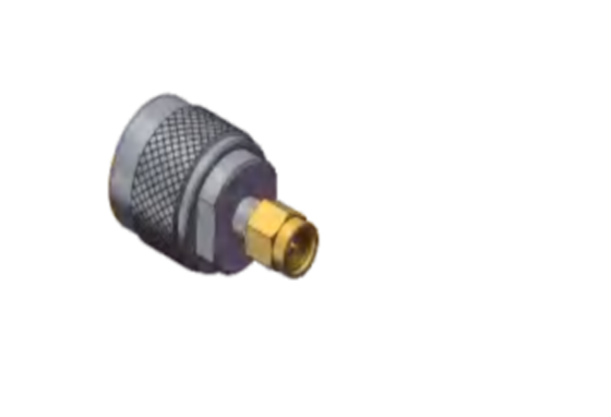 Prise mâle SMA à prise mâle N entre séries, adaptateur RF, fréquence jusqu'à 18 GHz, placage nickel en laiton