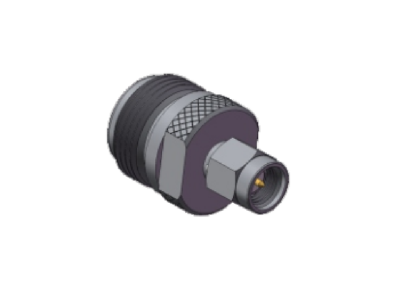 Adaptateur connecteur RF coaxial de haute qualité de qualité industrielle, N femelle droite vers SMA mâle, jusqu'à 11 GHz