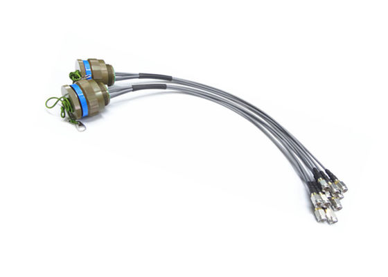Assemblées intégrées par rf RG506 de câble coaxial de liaison du connecteur rf de mâle de SMA