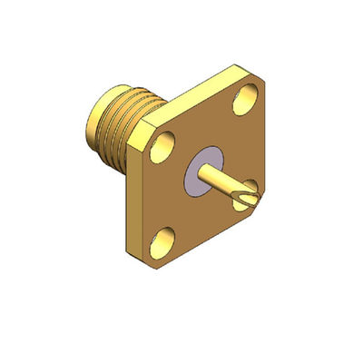 connecteur de Mini Size Good Bandwidth plaqué par or SMA rf de l'impédance 50Ω