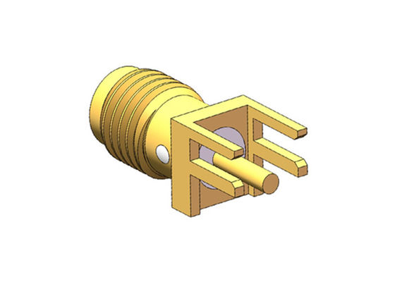C.C au connecteur Jack Solder féminin du bâti SMA rf de la carte PCB 18GHz