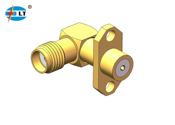 50Ohm mâle de 90 degrés au connecteur femelle de SMA à angle droit
