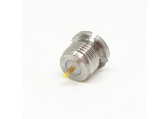 Connecteur masculin d'acier inoxydable SMP Fil-dans le connecteur droit du terminal rf de bâti