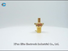 Connecteur de câble RF SMA féminin hautement fiable plaqué or pour câble 086